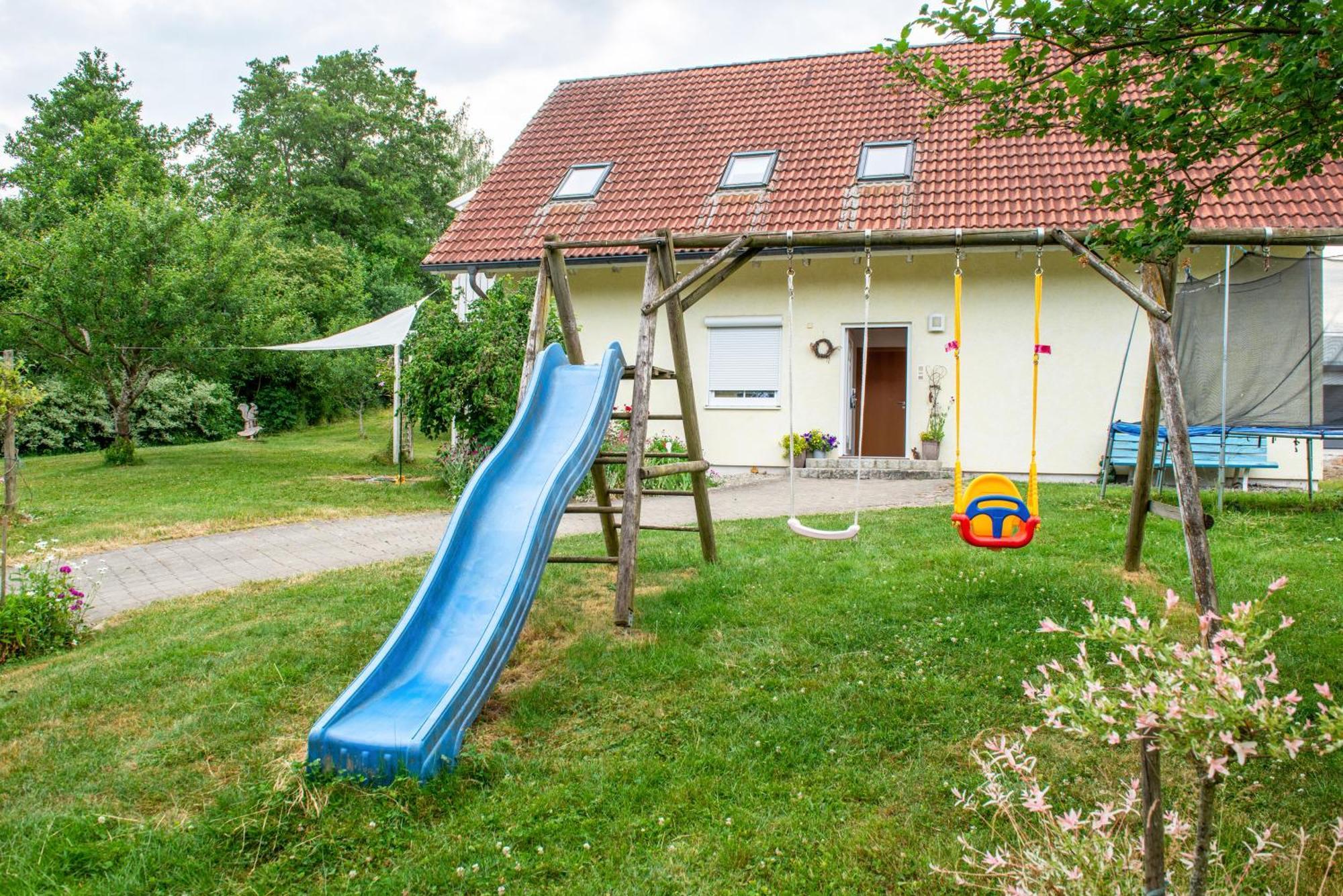 Beutenmuehle Straussenfarm Dach Owingen Esterno foto