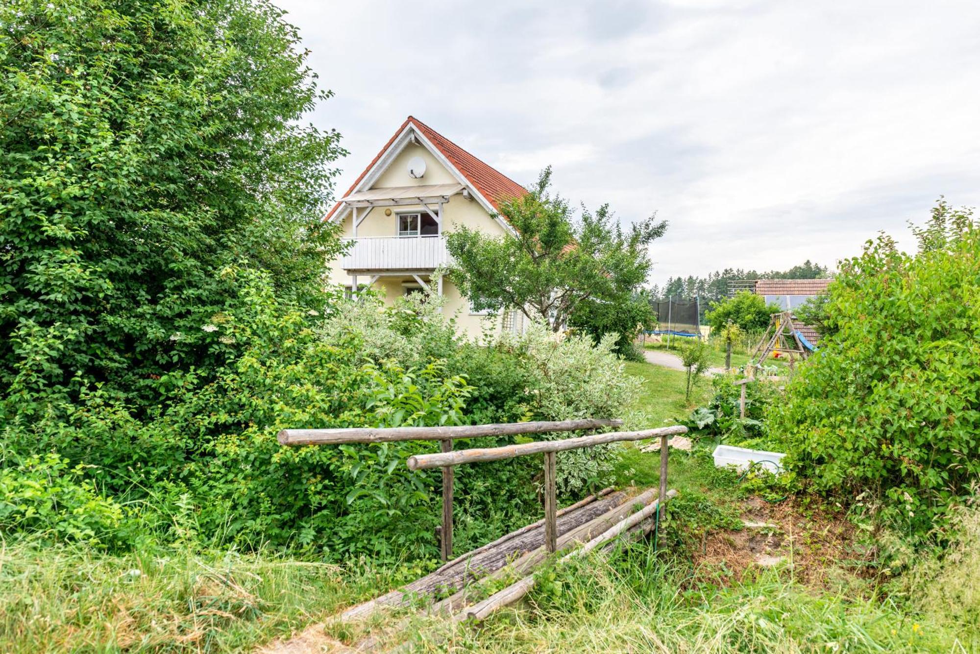 Beutenmuehle Straussenfarm Dach Owingen Esterno foto